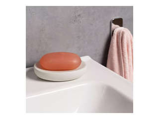 Soap dish Tatay Soft, ceramic, white