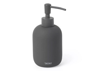 Soap dispenser Tatay Soft, ceramic, gray