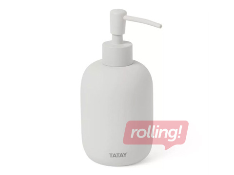 Soap dispenser Tatay Soft, ceramic, white
