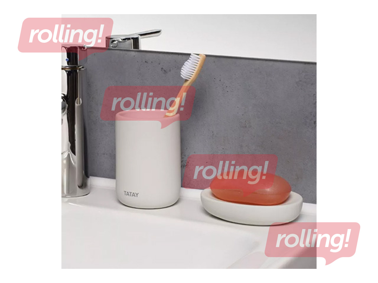 Hambaharjatops Tatay Soft, keraamika, valge