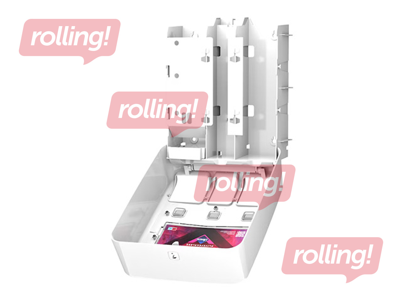 Hügieenitarvete hoidik Tork, plastik, valge