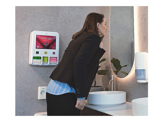 Hügieenitarvete hoidik Tork, plastik, valge