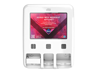 Hygiene product dispenser Tork, plastic, white