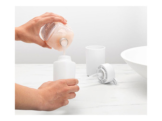 Ziepju dozators Brabantia, plastmasa, balts, 250ml