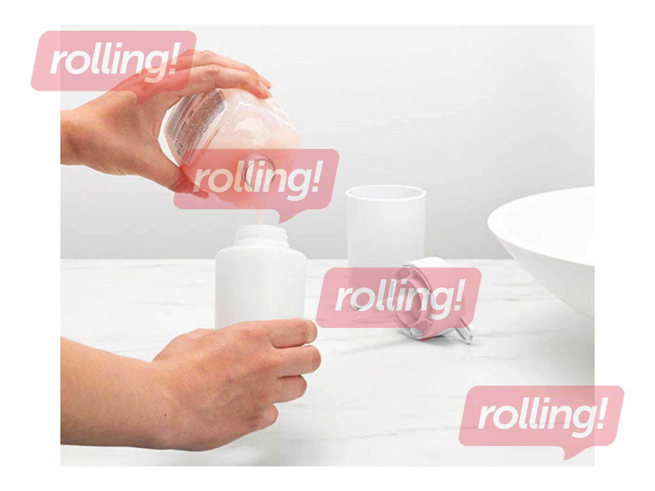 Ziepju dozators Brabantia, plastmasa, balts, 250ml