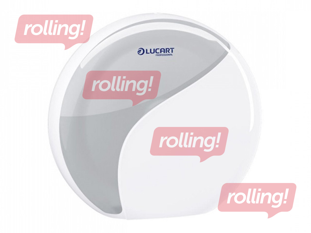 Tualettpaberirulli hoidja Lucart Identity Mini, plastist, valge