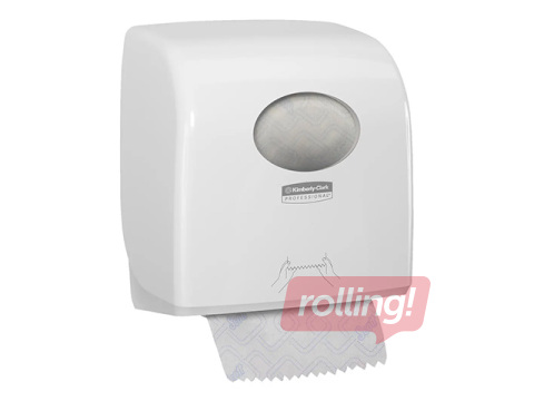 Paberrätikurulli hoidja Kimberly-Clark, Aquarius Slimroll, plastist, valge