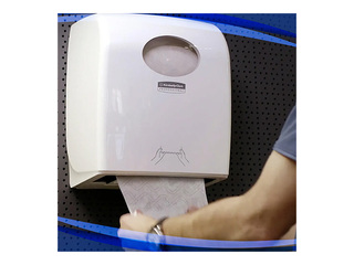 Paberrätikurulli hoidja Kimberly-Clark, Aquarius Slimroll, plastist, valge