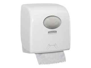 Papīra dvieļu ruļļos turētājs Kimberly-Clark, Aquarius Slimroll, plastmasas, balts