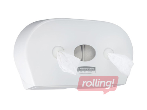 Tualettpaberi hoidja Kimberly-Clark, Aquarius, Mini Twin, plastist, valge