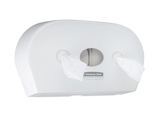 Tualettpaberi hoidja Kimberly-Clark, Aquarius, Mini Twin, plastist, valge