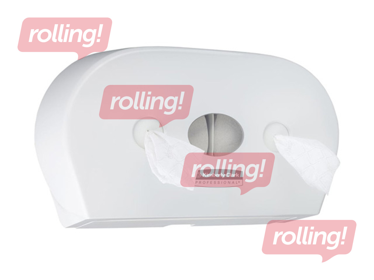 Tualettpaberi hoidja Kimberly-Clark, Aquarius, Mini Twin, plastist, valge