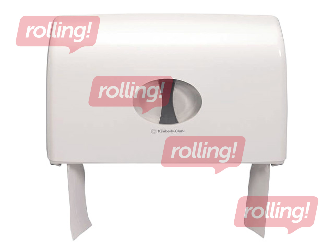 Tualettpaberi hoidja Kimberly-Clark, Aquarius, Twin Mini Jumbo, plastist, valge