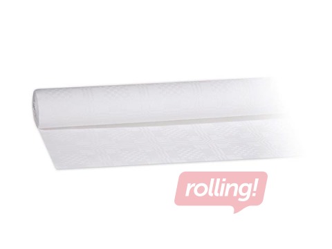 Paper tablecloth in roll, 1.2 x 10 m, white