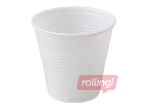 Plastik joogitops, valge, 80ml, 100 tk.