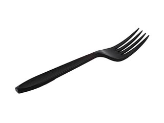 Plastic forks, black, 50 pcs.