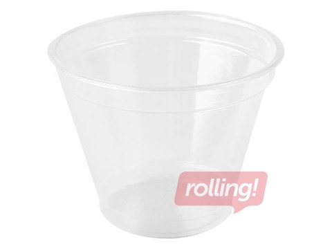 Glāzes plastmasas, caurspīdīgas, ø95mm, 200/280ml, PET, 50gab