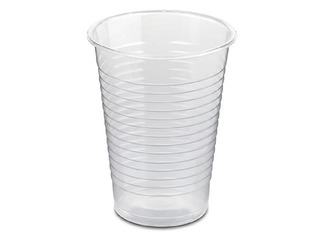 Glāzes plastmasa, caurspīdīgas, 200ml, 100 gab.