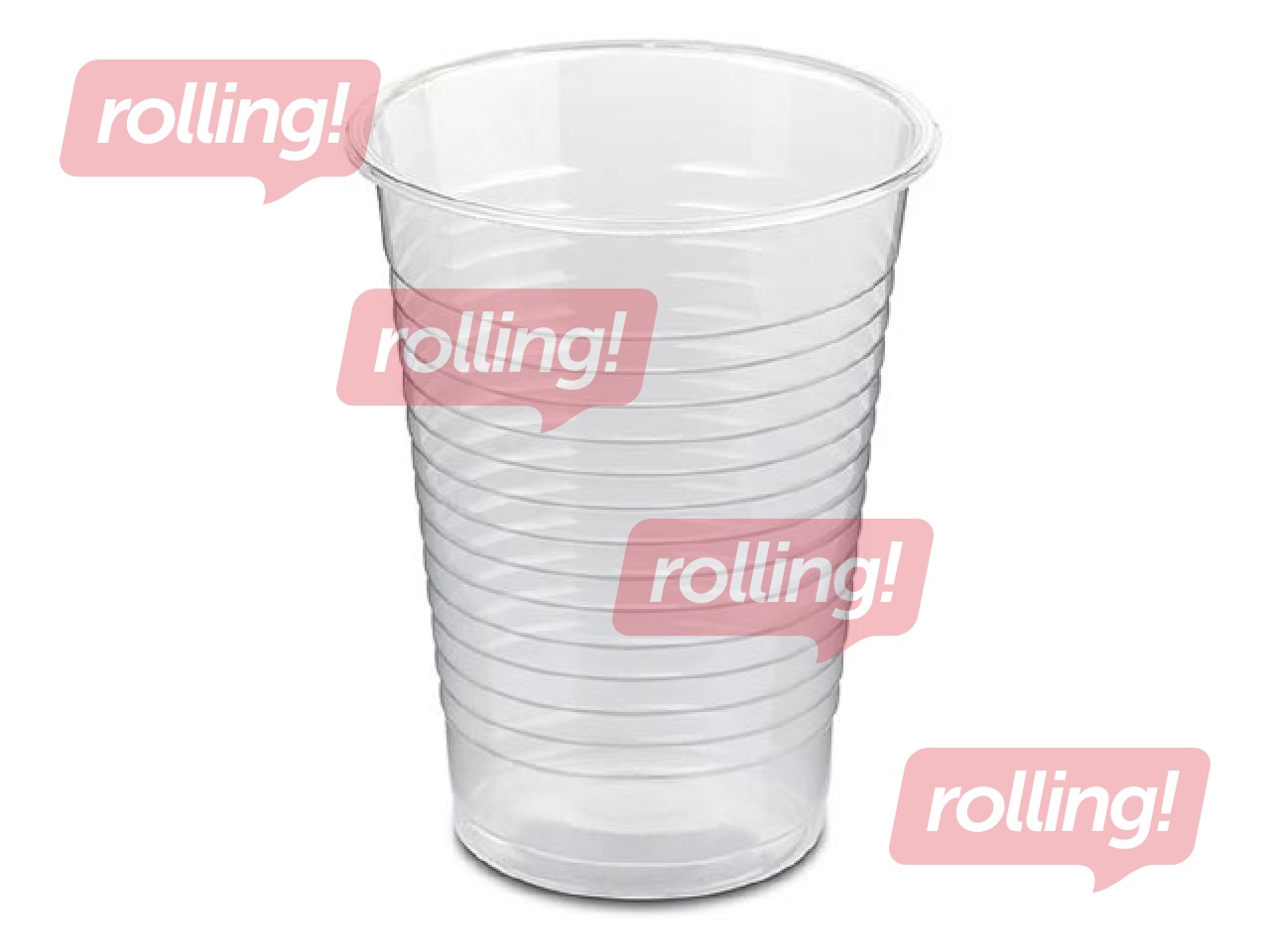 Plastic cups, transparent, 200ml, 100 pcs.