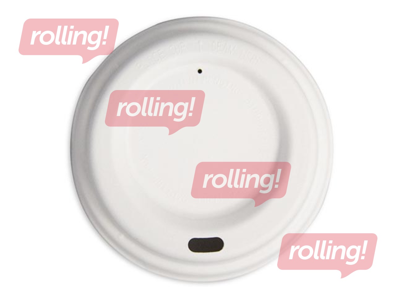 Pabertopside kaaned, ø90mm, , valged, 50 tk.