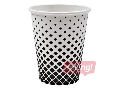 Pabertopsid trükimustriga, ø80mm, 250ml, 50 tk.