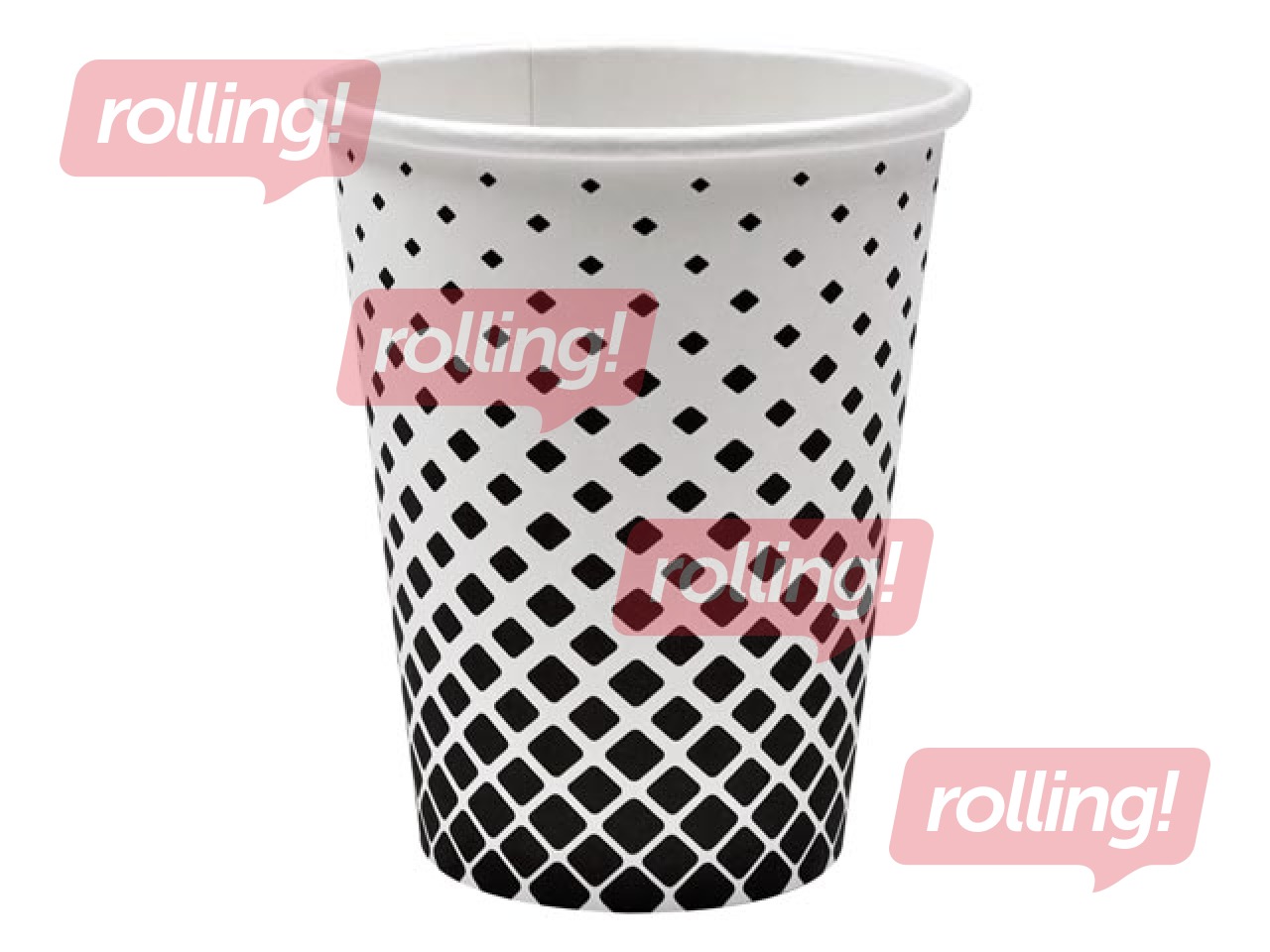 Paper cup with print, ø80mm, 250ml, 50 pcs.