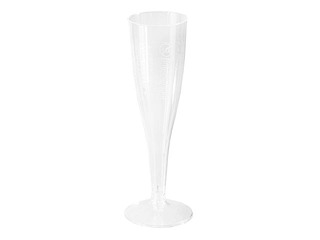 Glāzes šampanietim Spino, plastmasas, caurspīdīgas, 100ml, 6 gab.