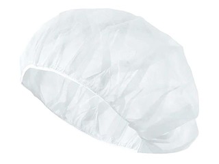 Hat polypropylene, disposable, white, 100 pcs.