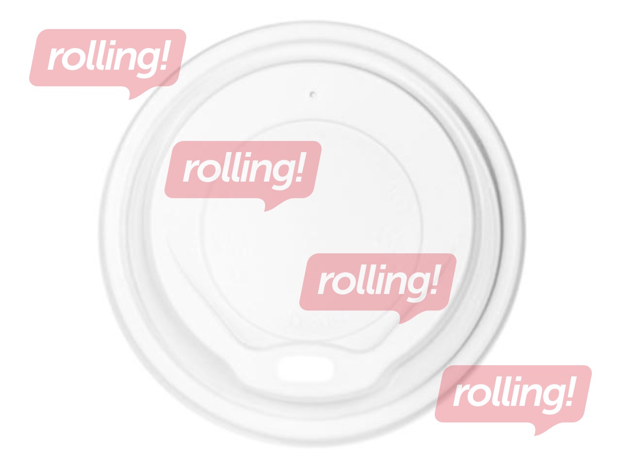 Kaaned pabertopsidele, plast, ø80 mm, valged, 100 tk.