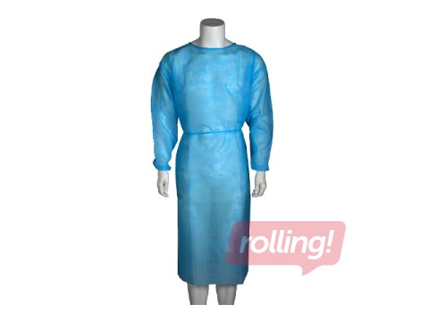 Ühekordne seotav kittel, Abena, suurus L, sinine, 1 tk.