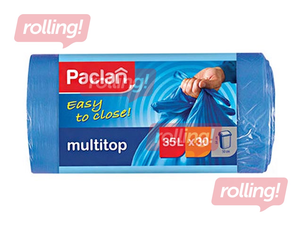 Prügikotid 35 l, 15 mic, 30 tk, sinine