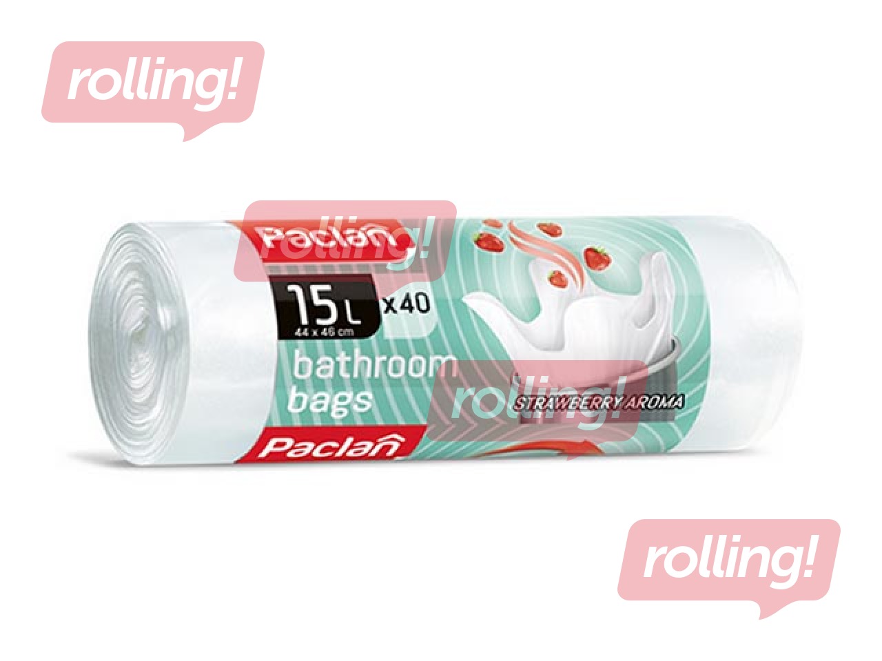 Prügikotid lõhnastatud, 15 L, 8 mic, 40 tk, valge