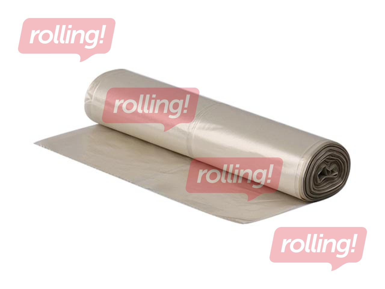 Atkritumu maisi 200 l, LDPE, 40 mikr., 10 gab., caurspīdīgi
