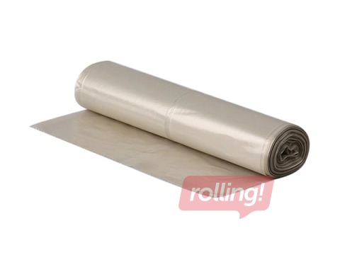 Prügikotid rullis 200 l, LDPE, 40 mic., 10 tk., läbipaistvad