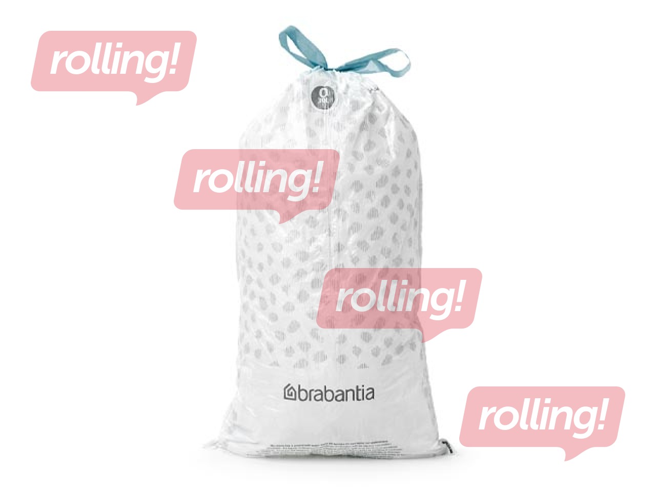 Prügikotid Brabantia, valged, 30l, 40 tk.