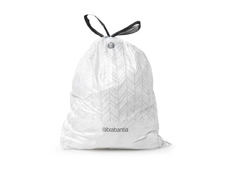 Bin bags Brabantia, white, 60l, 40 pcs.