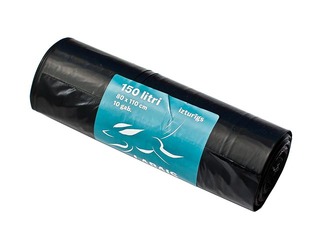 Prügikotid rullis Labais Maiss, 150 l, 35 mic., 10 tk., must