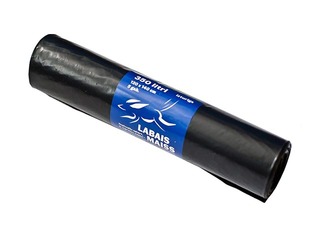 Prügikotid rullis Labais Maiss, 350 l, 50 mic., 5 tk., must