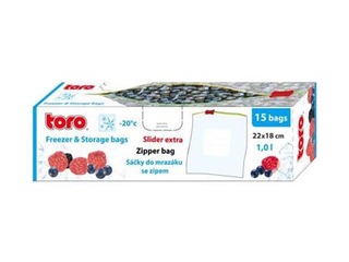 Kotid toodete külmutamiseks, Slider ZIP, 1l, 15 tk