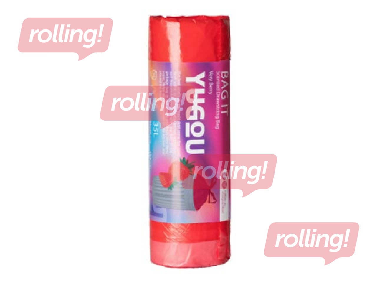 Prügikotid aroomiga, roosa, 35 l, YuGou,15 tk
