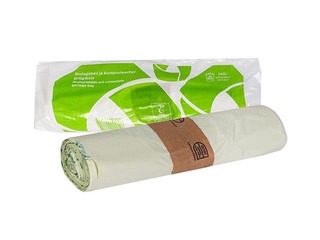 Biolagunevad prügikotid BIO, rohelised, 240l, 17 mikr., 10 tk.