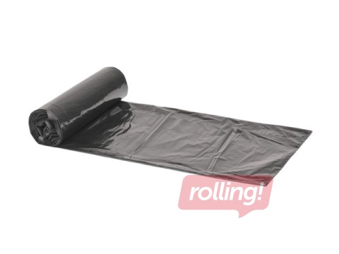 Garbage bags, 60l, 30 mic., 10 pcs., black