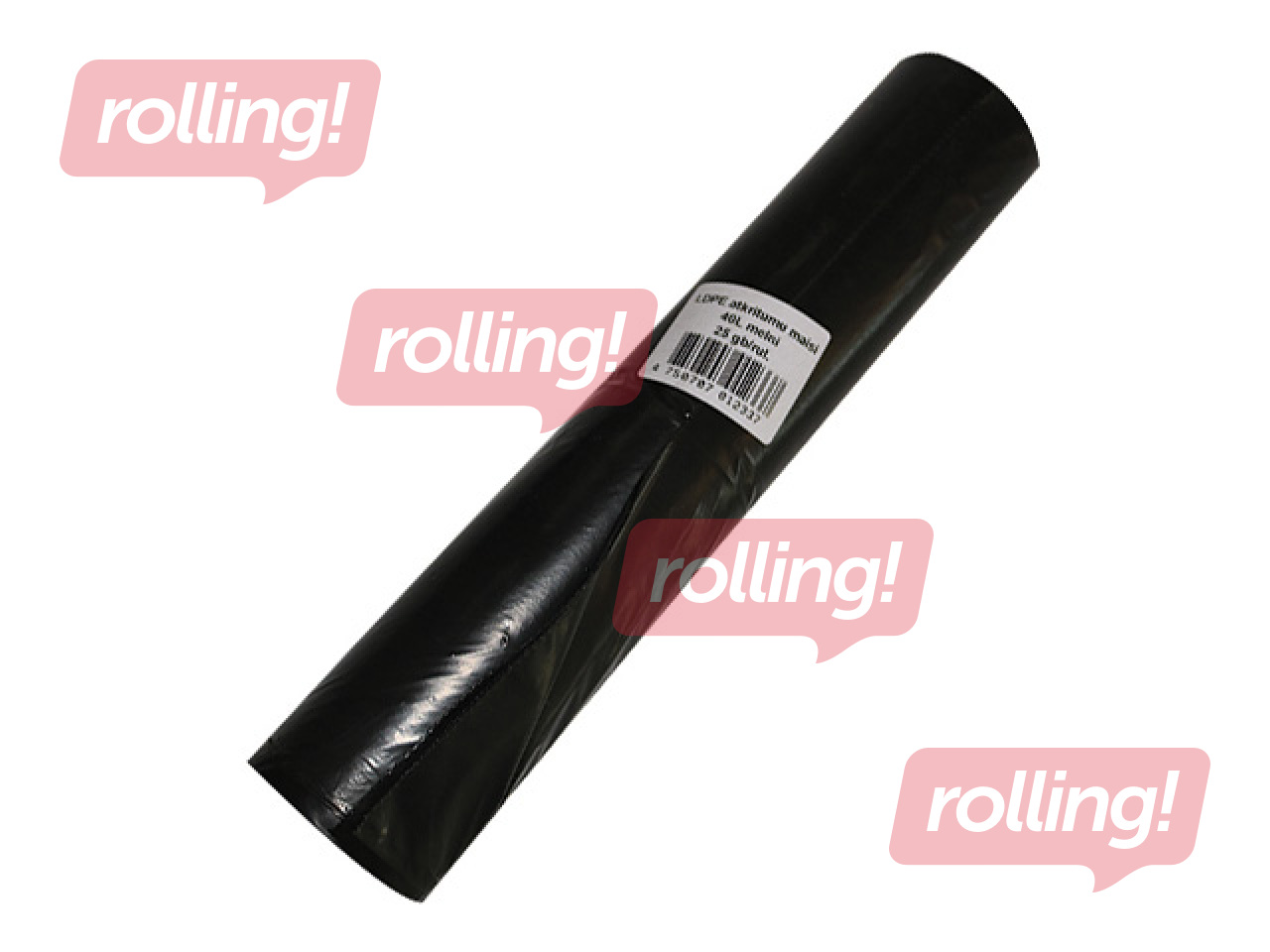 Trash bags, 30µm, black, 40l, 25pcs.