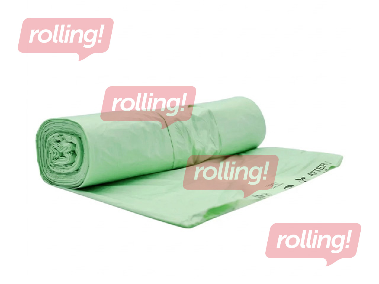 Waste bags BioBag, compostable, 35μm, green, 150l, 10 pcs.