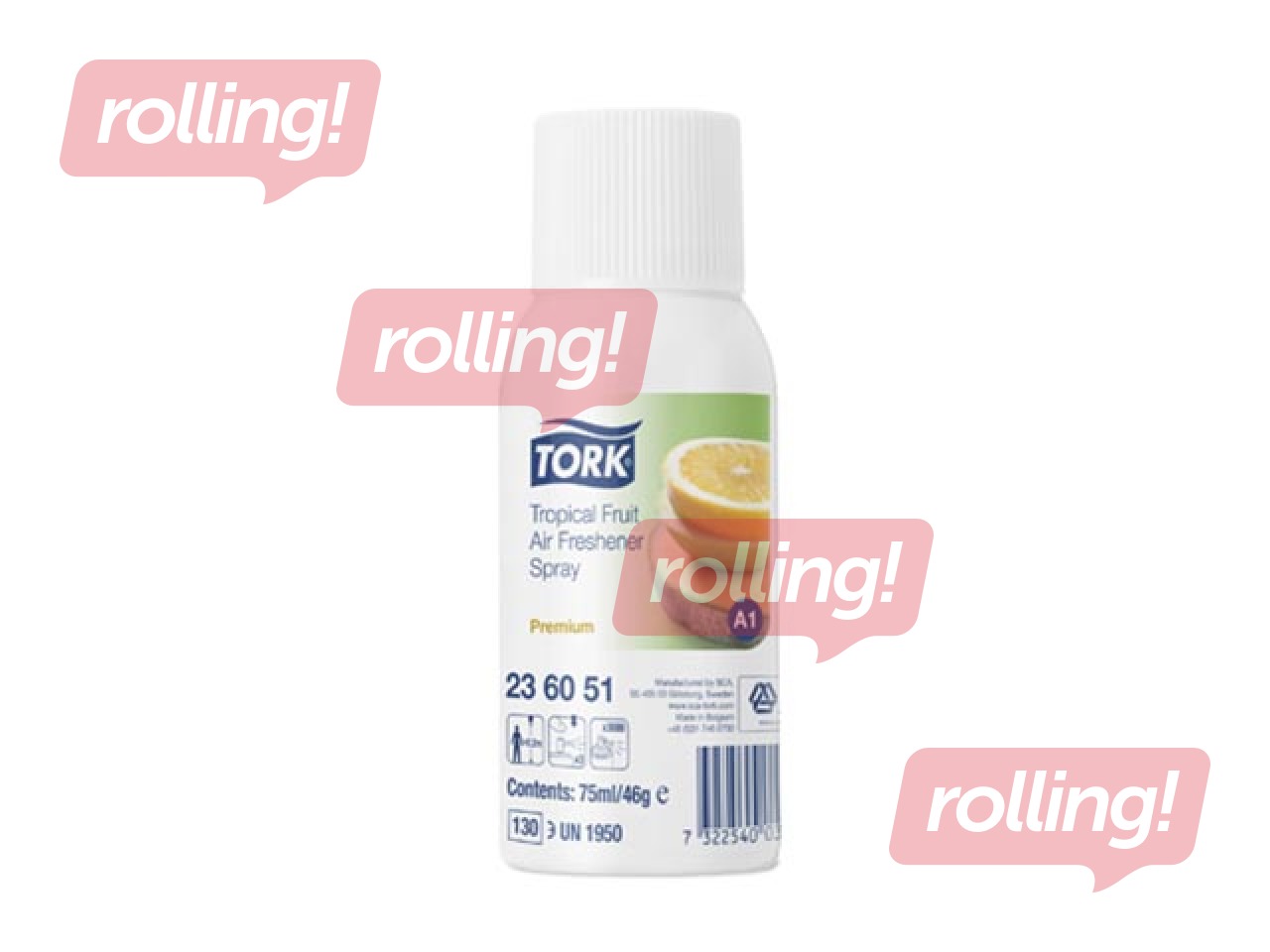 Gaisa atsvaidzinātaja rezerve Tork A1, Fruit, 75ml