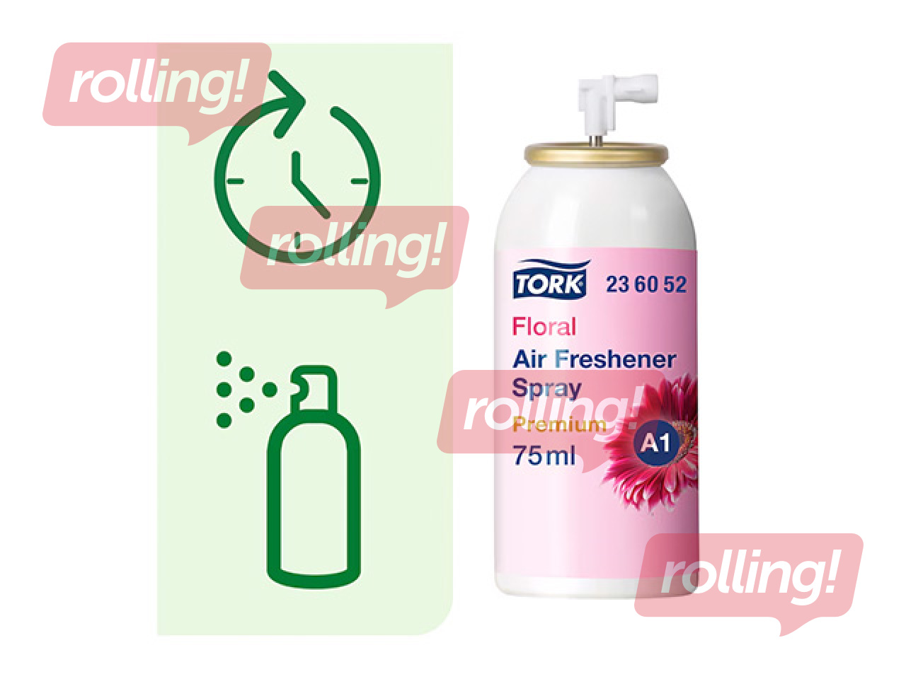 Õhuvärskendaja varu Tork A1, Floral, 75ml