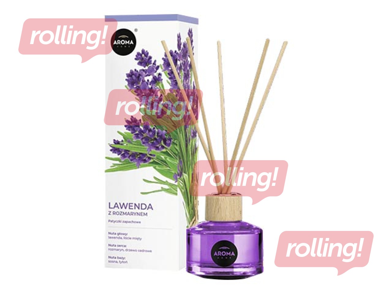 Aromātiskie kociņi Aroma Home Basic, Lavander with Rosemary 50ml