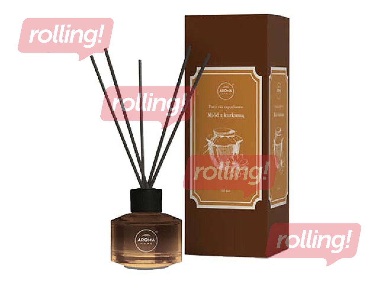 Aromātiskie kociņi Aroma Home Herbarium, Honey & Tumeric 100 ml