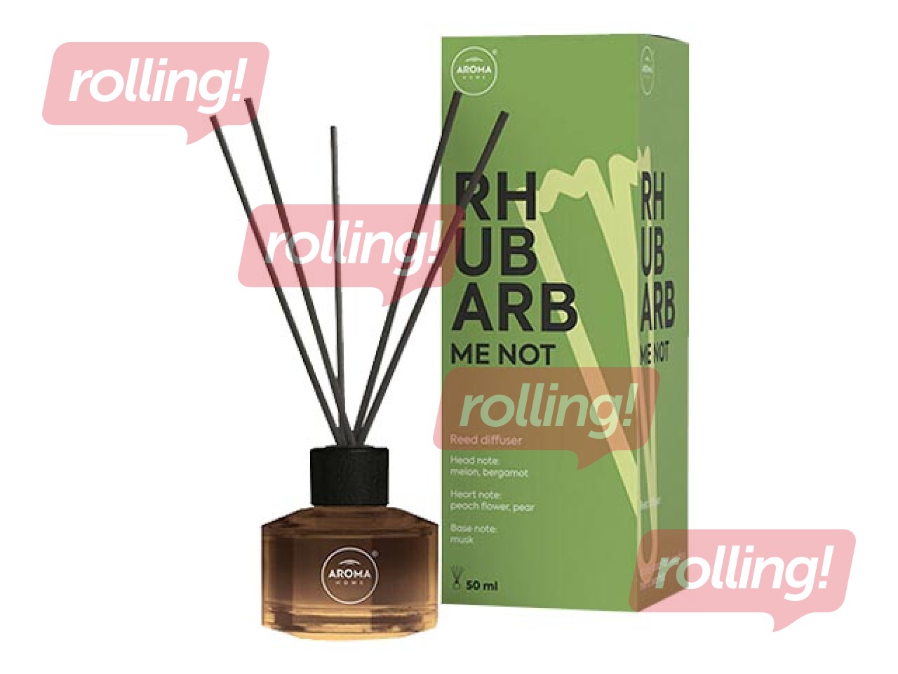 Aromaatsed pulgad Aroma Home Modern Fruits, Rhubarb, 50ml