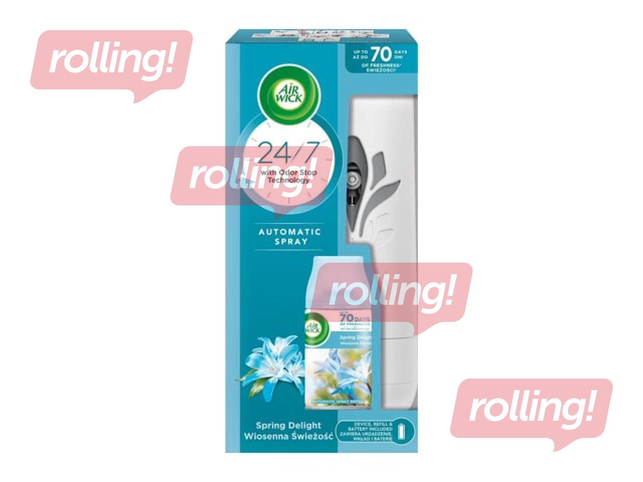 Automaatne õhupuhasti komplekt Air Wick, Spring Delight, 250ml